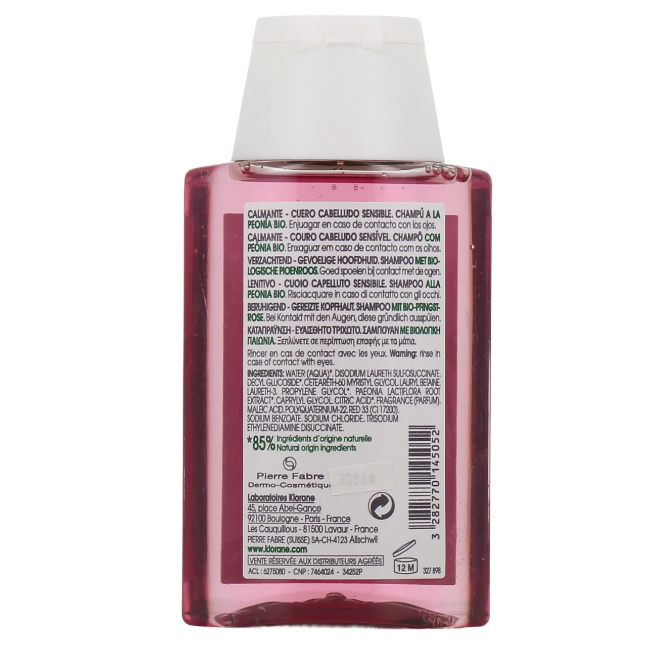 Klorane Shampoing Apaisant à la Pivoine - Vue 3
