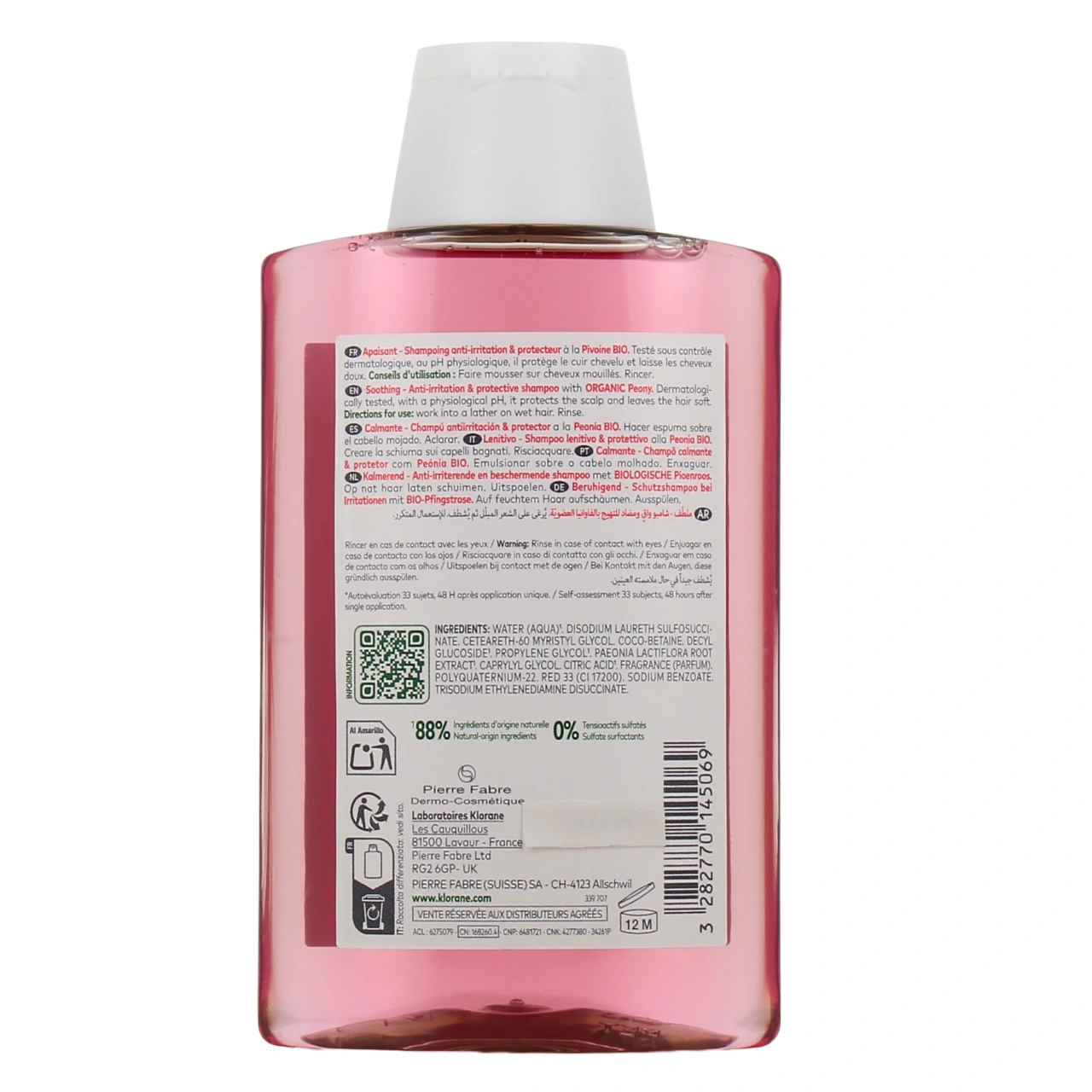 Klorane Shampoing Apaisant à la Pivoine - Vue 6