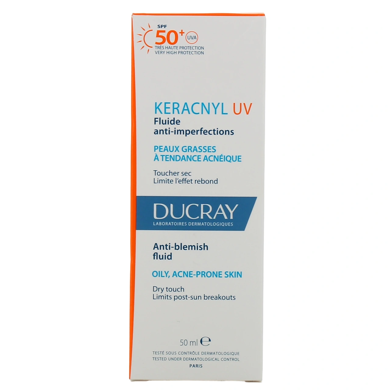 Ducray Keracnyl UV Fluide anti-imperfections SPF50+ - Vue 2