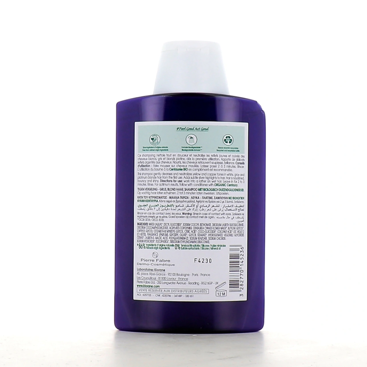 Klorane Shampooing Déjaunissant à la Centaurée Bio - Vue 8