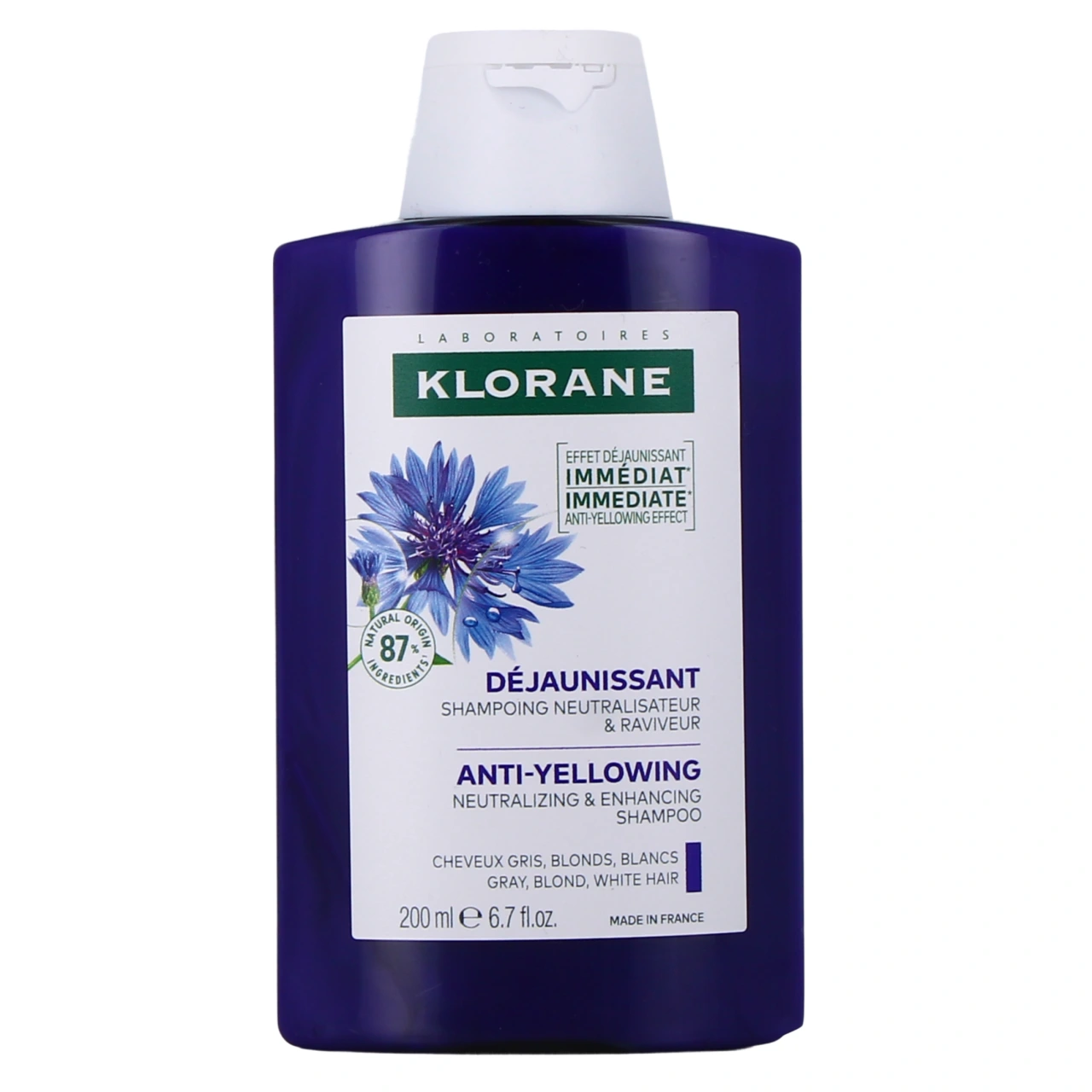 Klorane Shampooing Déjaunissant à la Centaurée Bio - Vue 5
