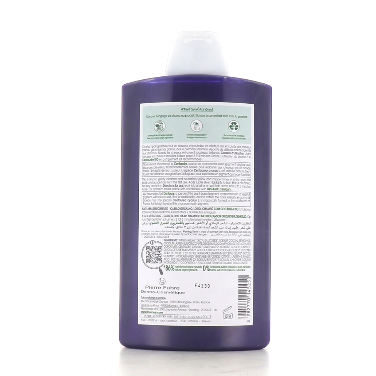 Klorane Shampooing Déjaunissant à la Centaurée Bio - Vue 10