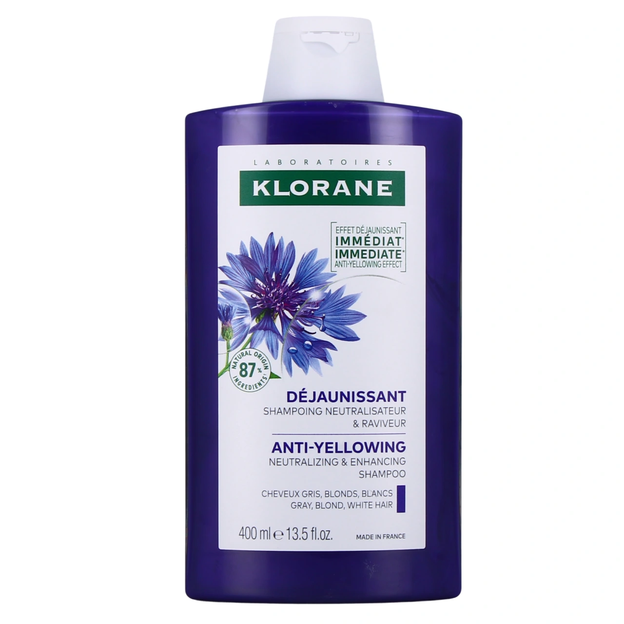 Klorane Shampooing Déjaunissant à la Centaurée Bio - Vue 2
