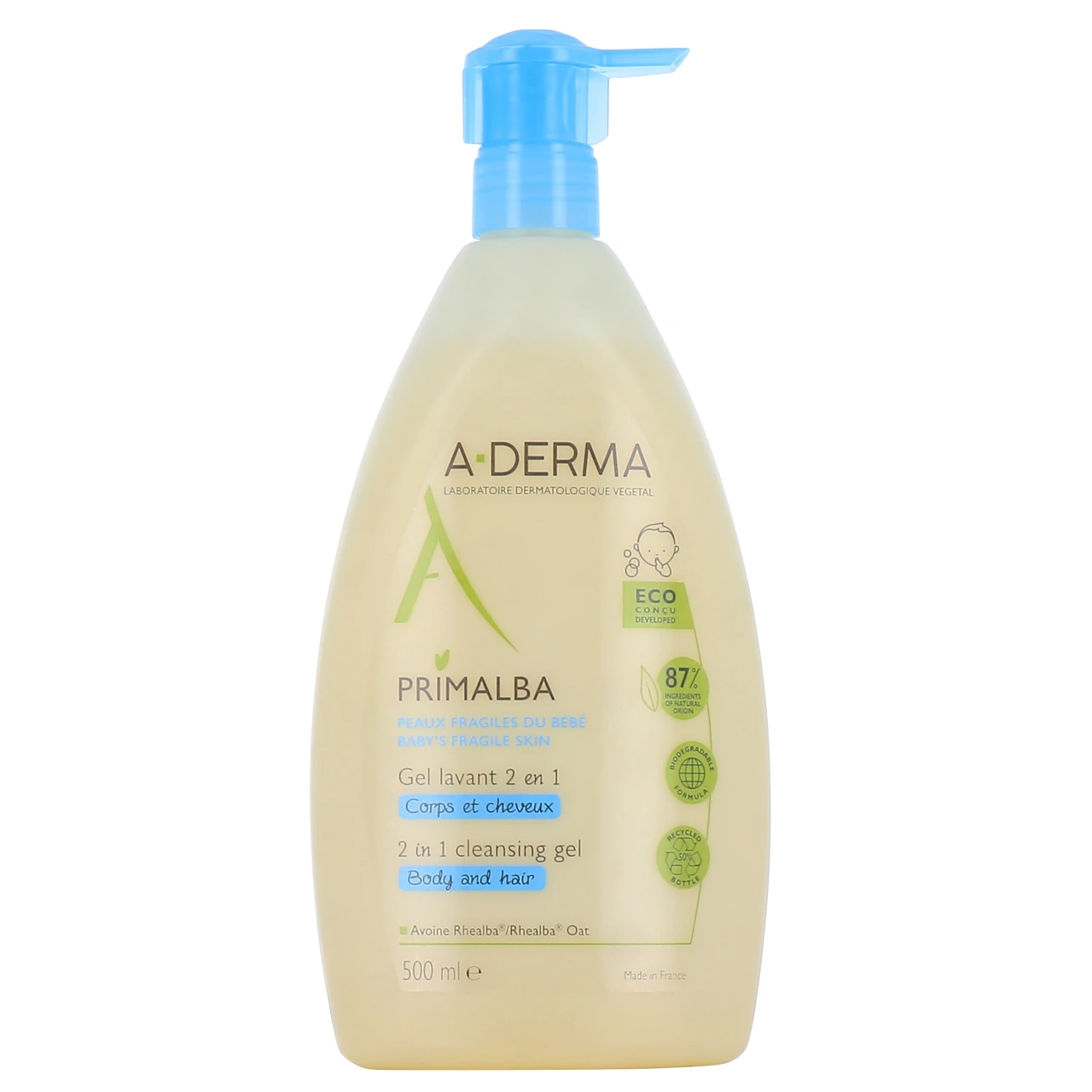 A-Derma Primalba Gel Lavant Douceur 2 en 1 - Vue 2