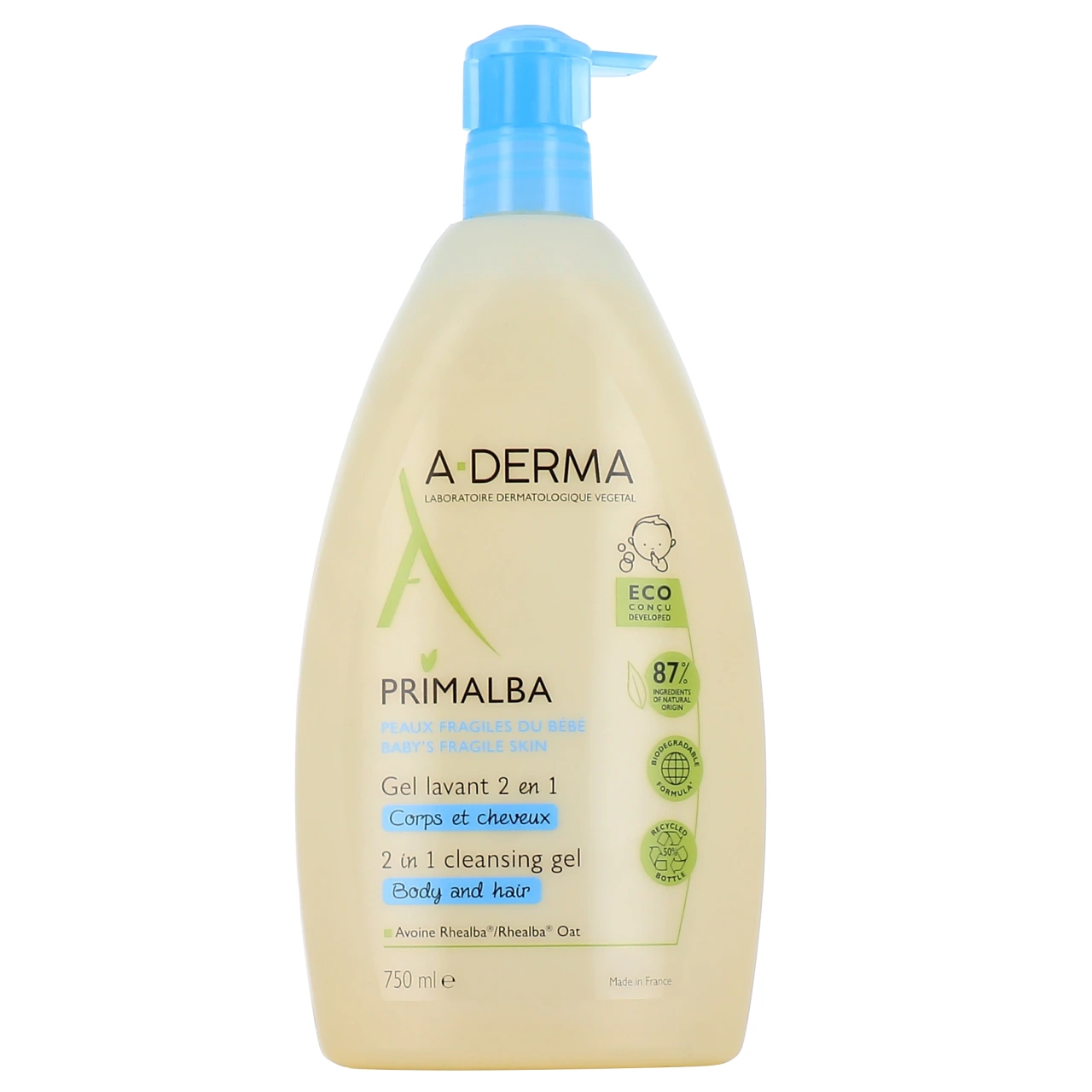 A-Derma Primalba Gel Lavant Douceur 2 en 1 - Vue 5