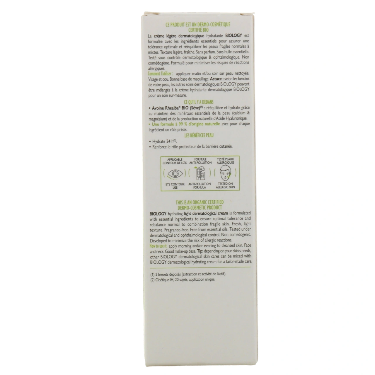 A-Derma Biology Crème Hydratante Dermatologique Bio - Vue 3