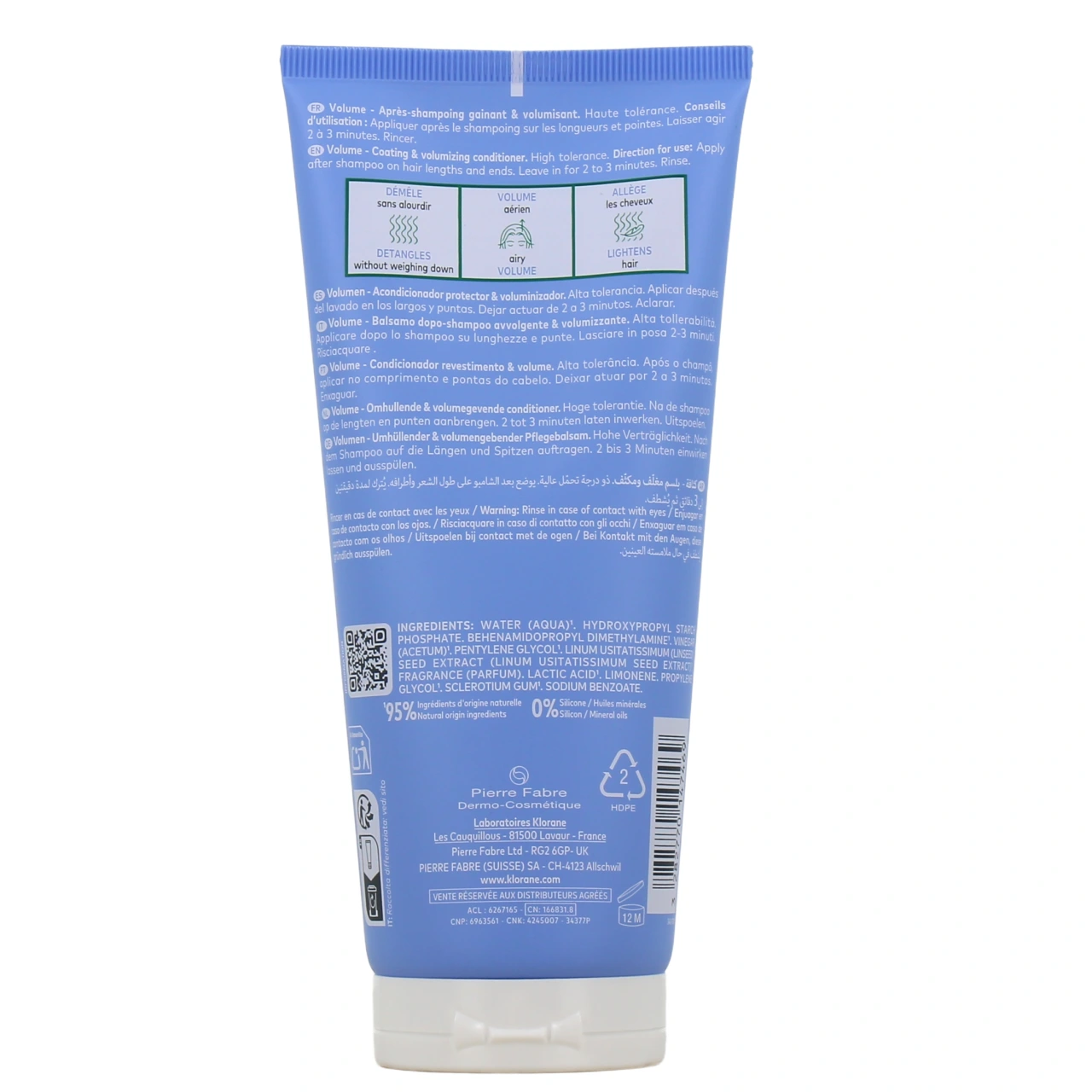 Klorane Volume Baume Après-shampooing au Lin Bio - Vue 3