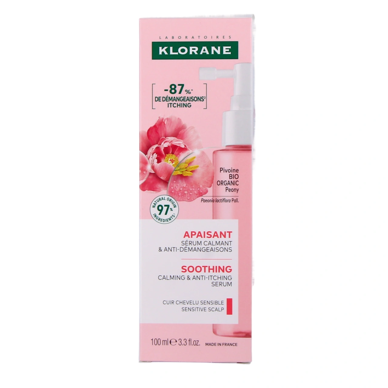 Klorane Sérum SOS Apaisant à la Pivoine Bio - Vue 2