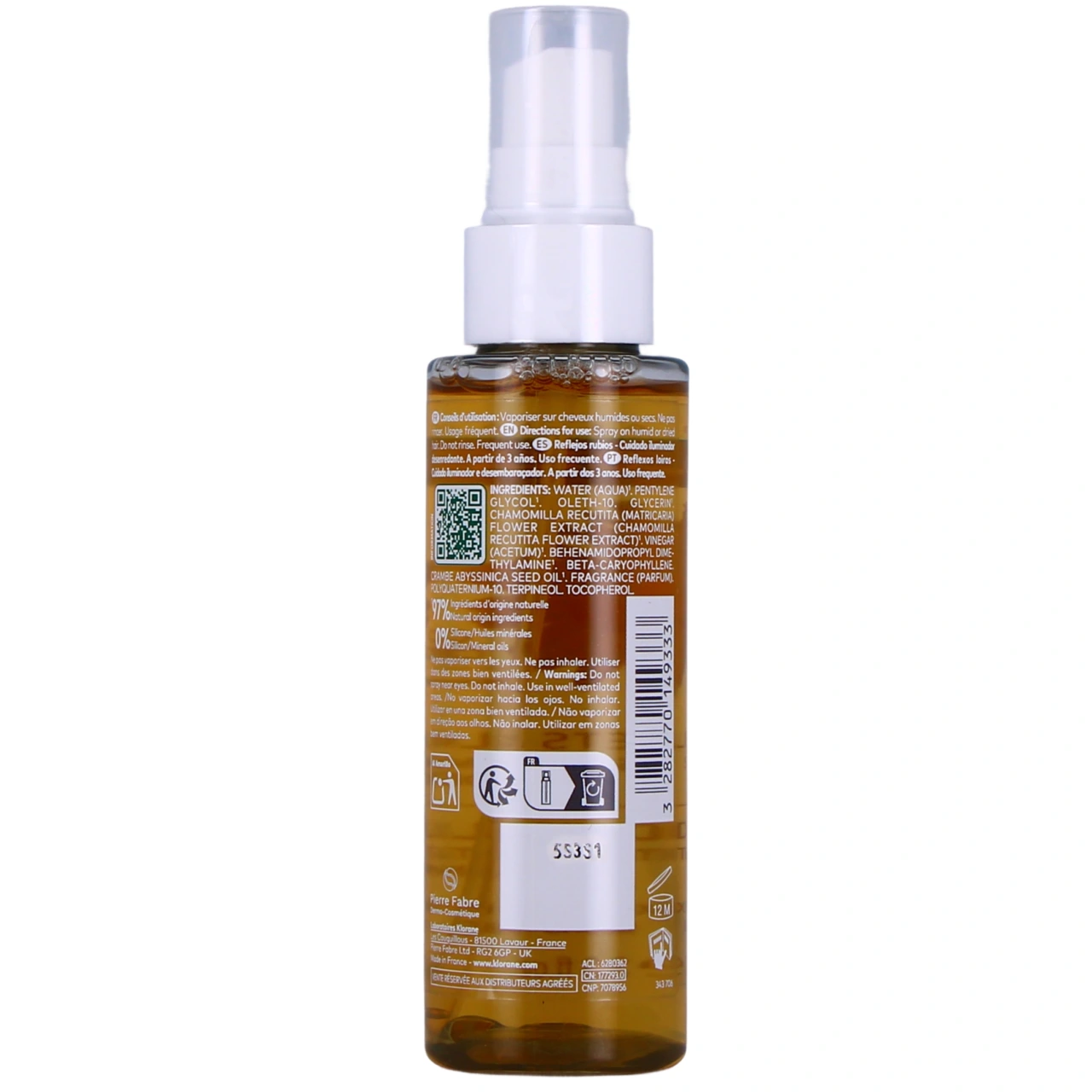 Klorane Spray à la Camomille Reflets Blonds - Vue 3