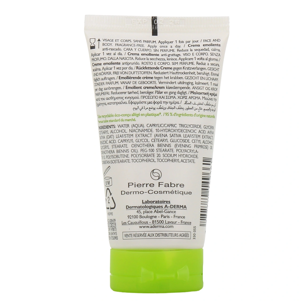 A-Derma Exomega Control Crème Emolliente Anti-Grattage - Vue 9