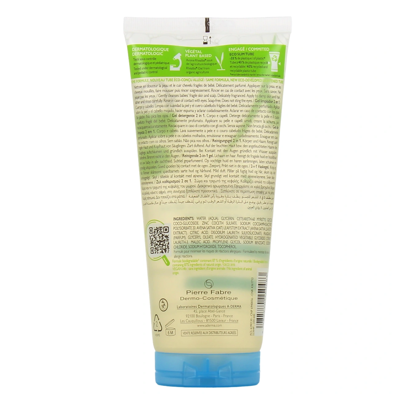 A-Derma Primalba Gel Lavant Douceur 2 en 1 - Vue 9