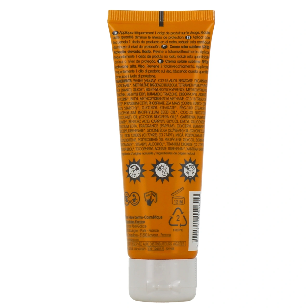 Klorane Polysianes Crème Solaire Sublime Visage - Vue 3