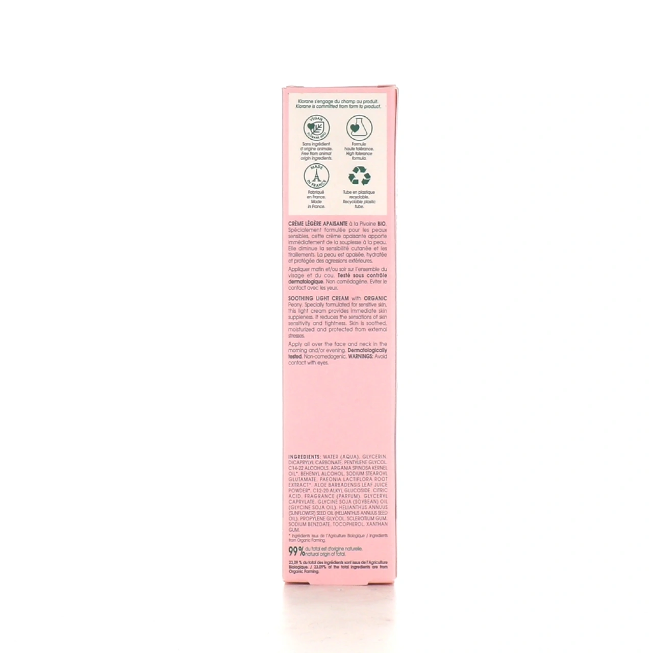 Klorane Crème Légère Apaisante Pivoine Bio - Vue 2