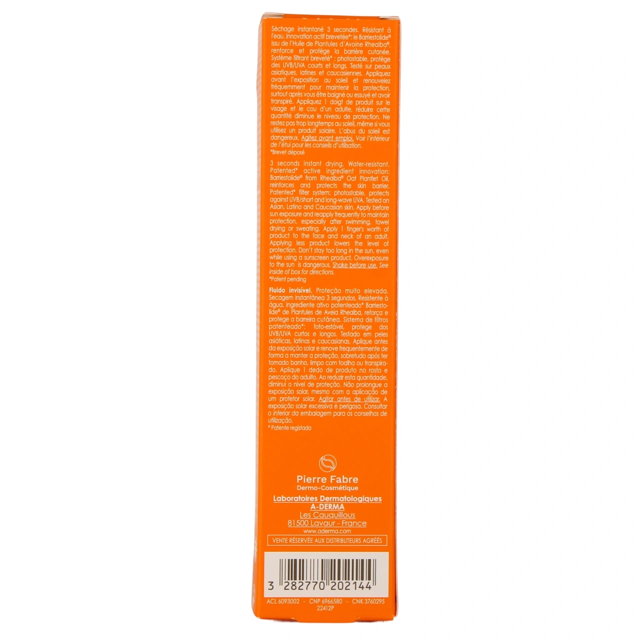 A-Derma Protect Fluide Invisible SPF 50+ - Vue 3