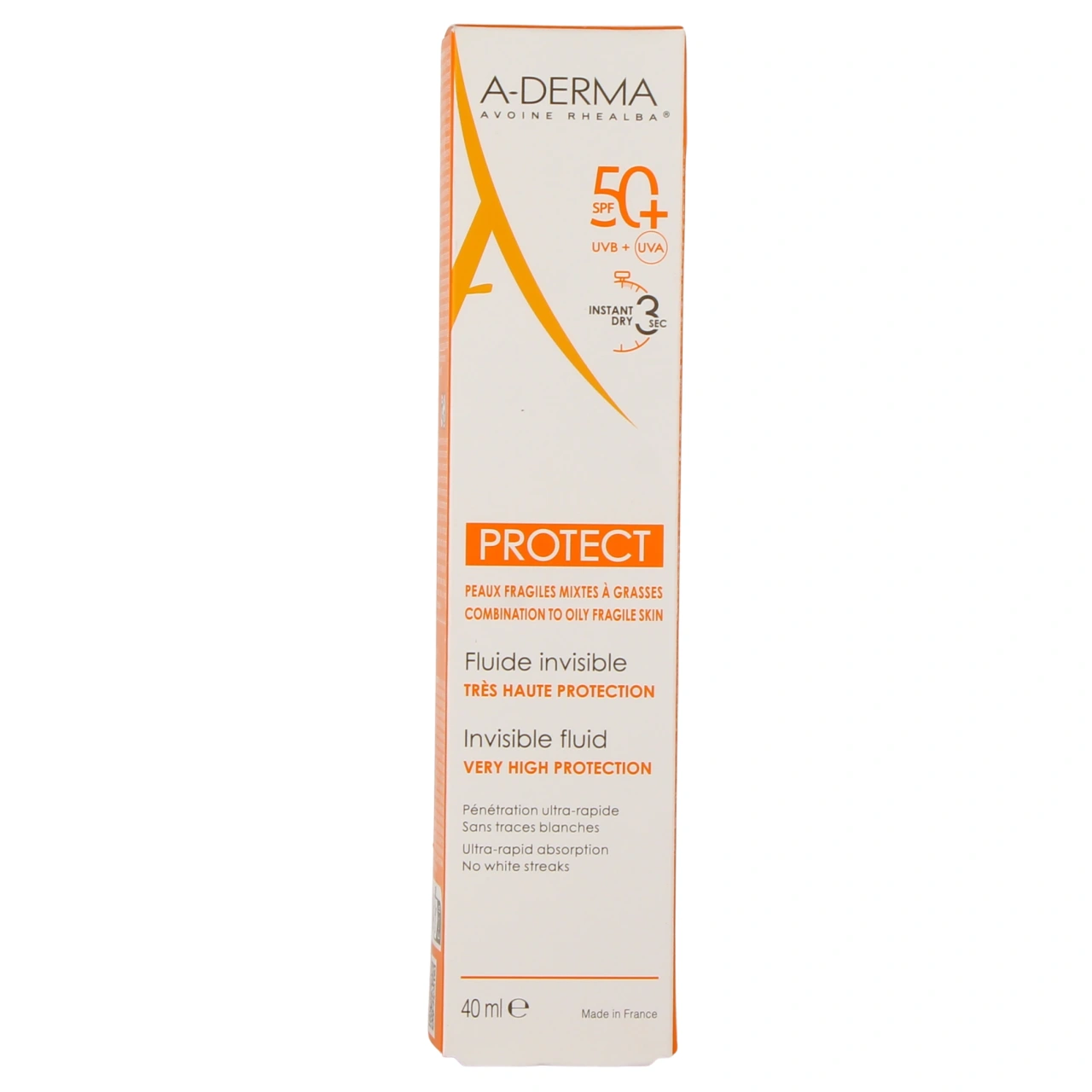 A-Derma Protect Fluide Invisible SPF 50+ - Vue 2