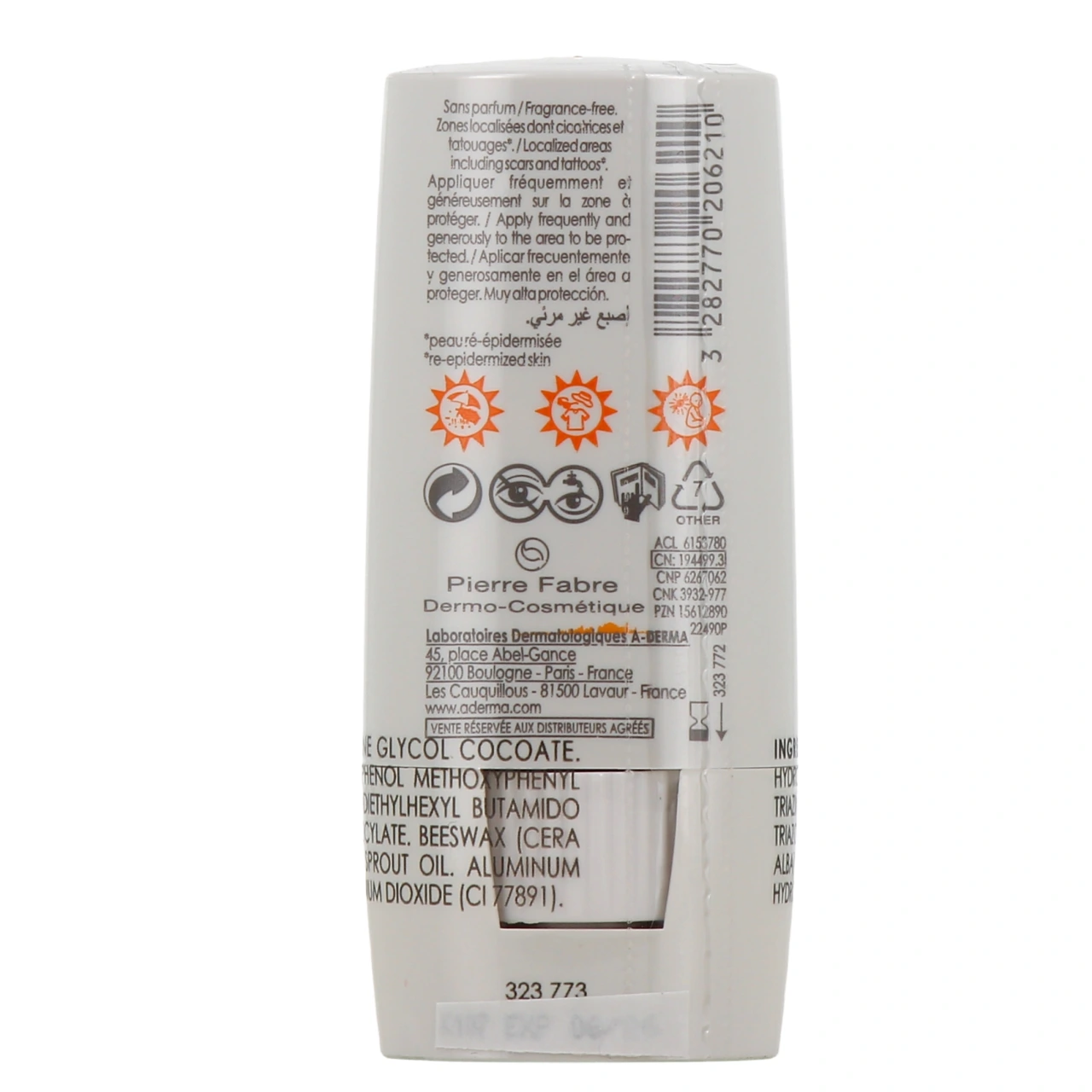 A-Derma Protect X-Trem Stick Solaire Invisible SPF50+ - Vue 3