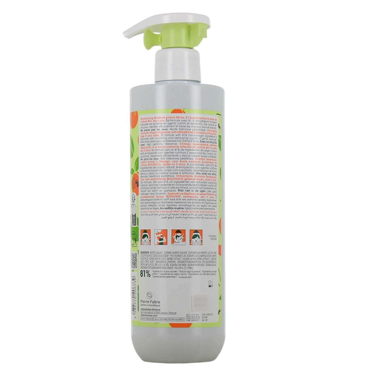 Klorane Junior Shampooing Démêlant Pêche - Vue 6