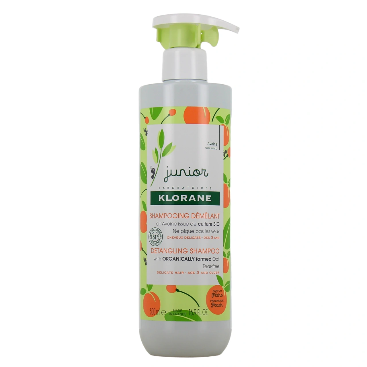 Klorane Junior Shampooing Démêlant Pêche - Vue 5