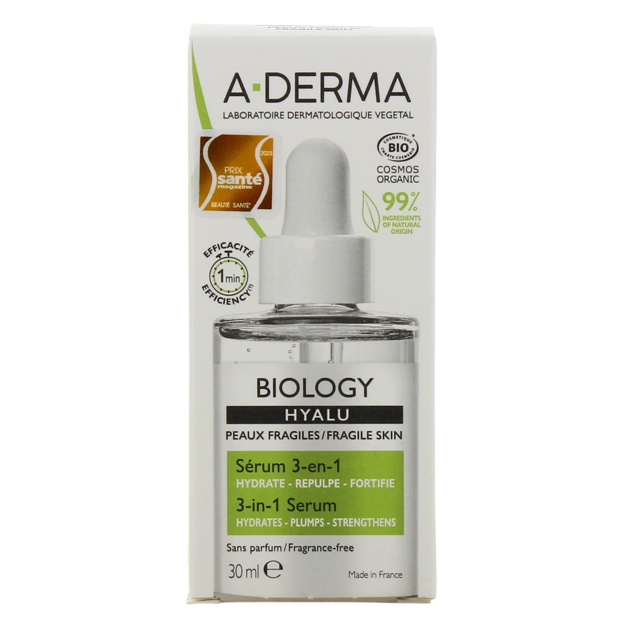 A-Derma Biology Hyalu Sérum 3 en 1 Bio - Vue 2
