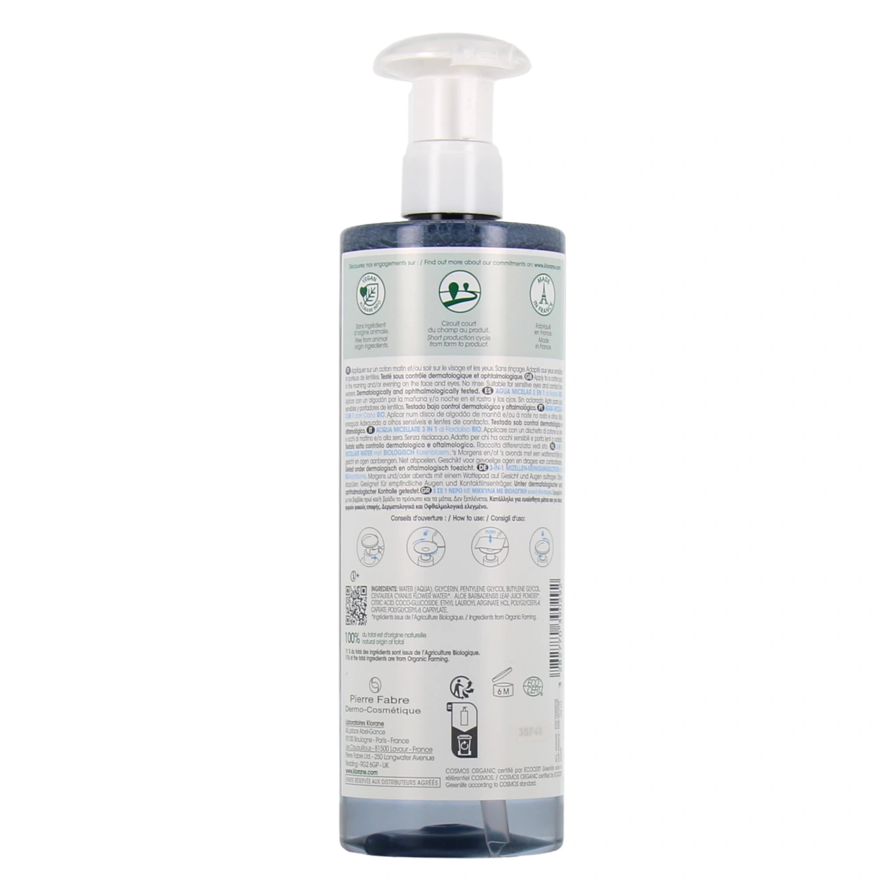 Klorane Eau Micellaire Démaquillante Bleuet Bio - Vue 3
