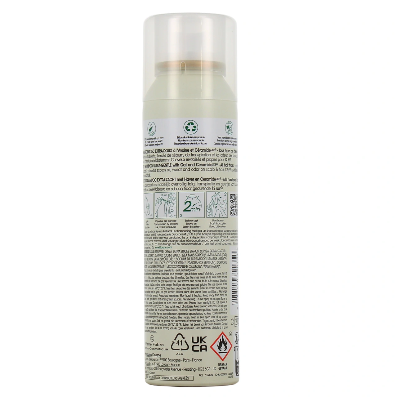 Klorane Shampoing Sec Avoine Céramide - Vue 6