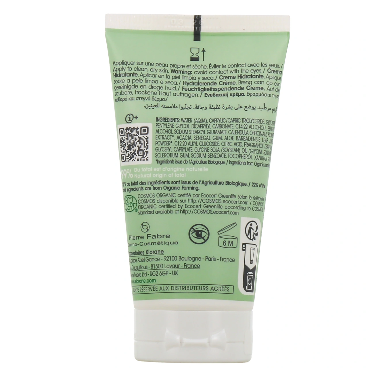 Klorane Bébé Crème hydratante bio - Vue 3