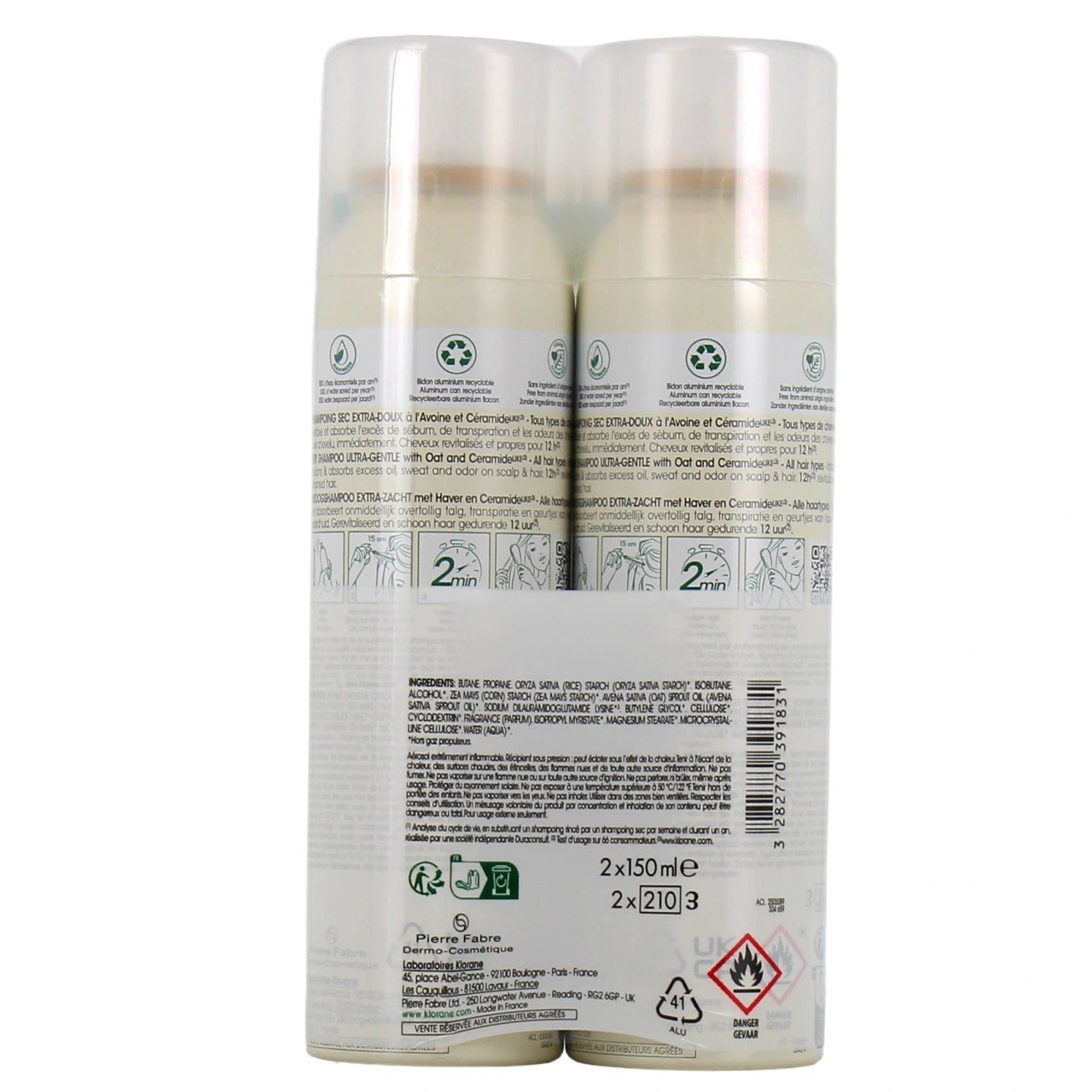 Klorane Shampoing Sec Avoine Céramide - Vue 9