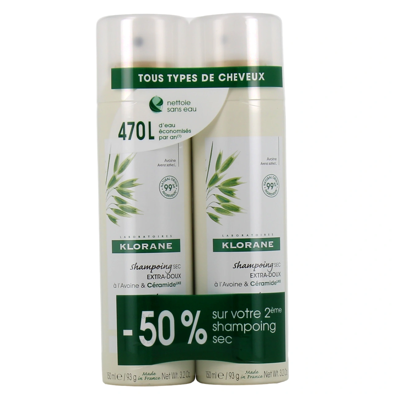 Klorane Shampoing Sec Avoine Céramide - Vue 8