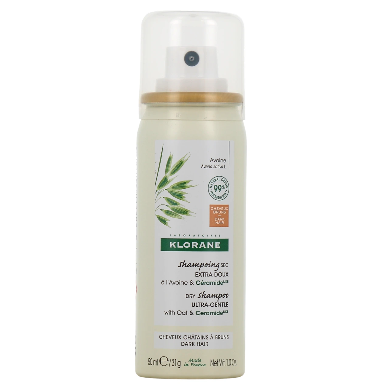 Klorane Shampoing Sec Avoine Céramide Cheveux Bruns - Vue 2