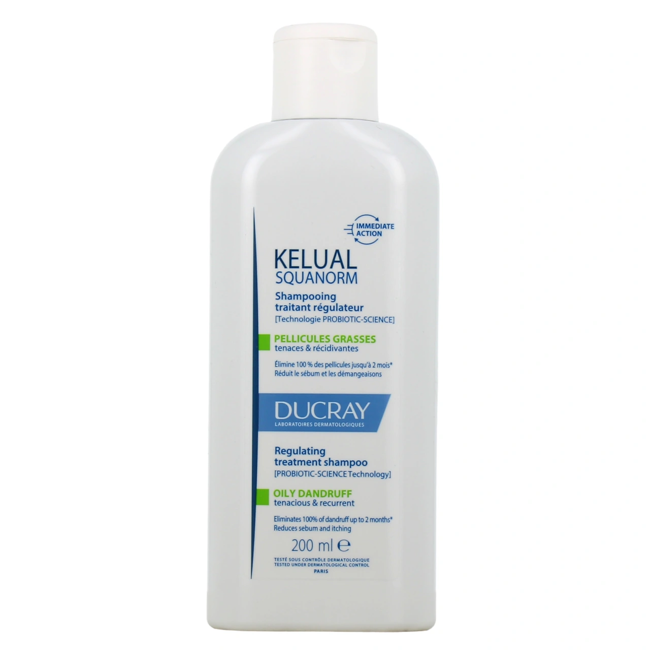 Ducray Kelual Squanorm Shampooing Traitant Régulateur Pellicules Grasses - Vue 2