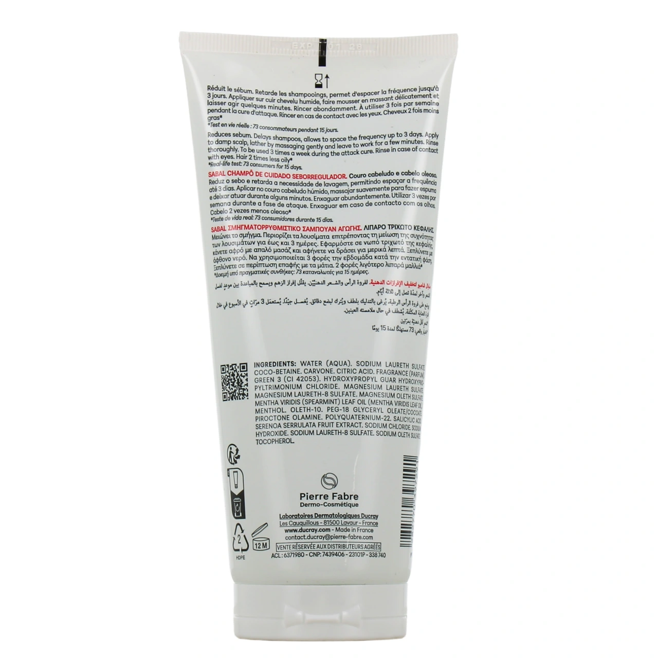 Ducray Sabal Shampooing Traitant Séboréducteur - Vue 3