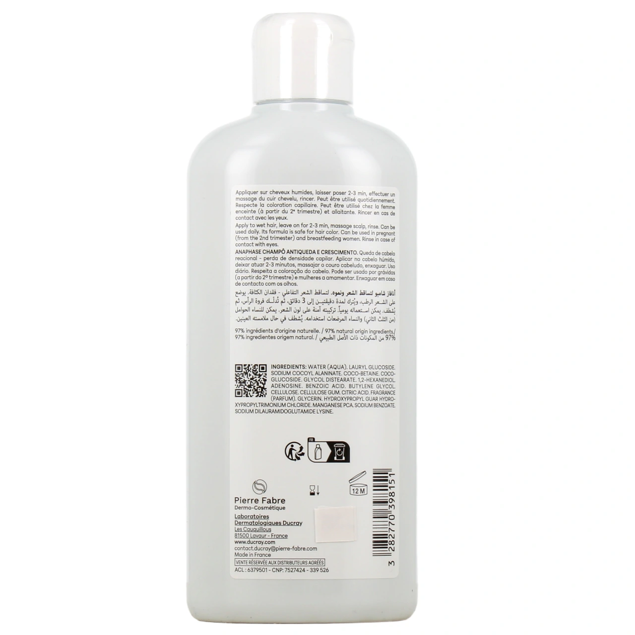 Ducray Anaphase Shampooing Antichute Réactionnelle - Vue 6