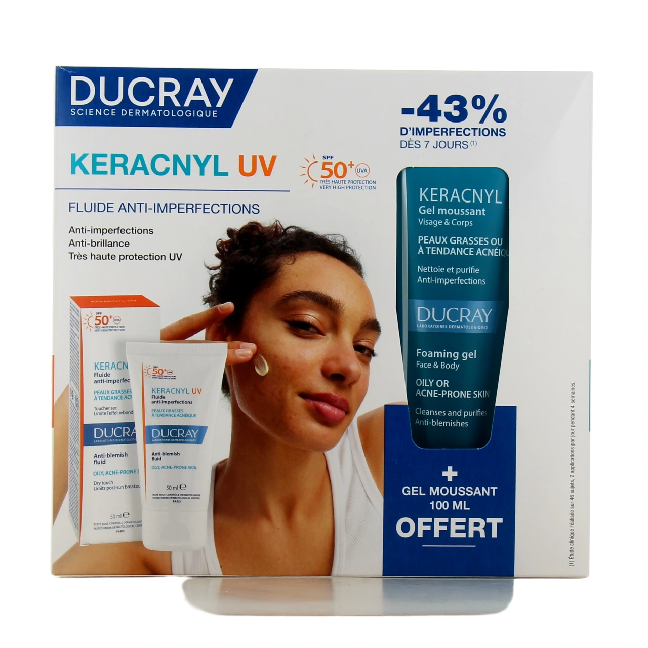 Ducray Keracnyl UV Fluide anti-imperfections SPF50+ - Vue 5