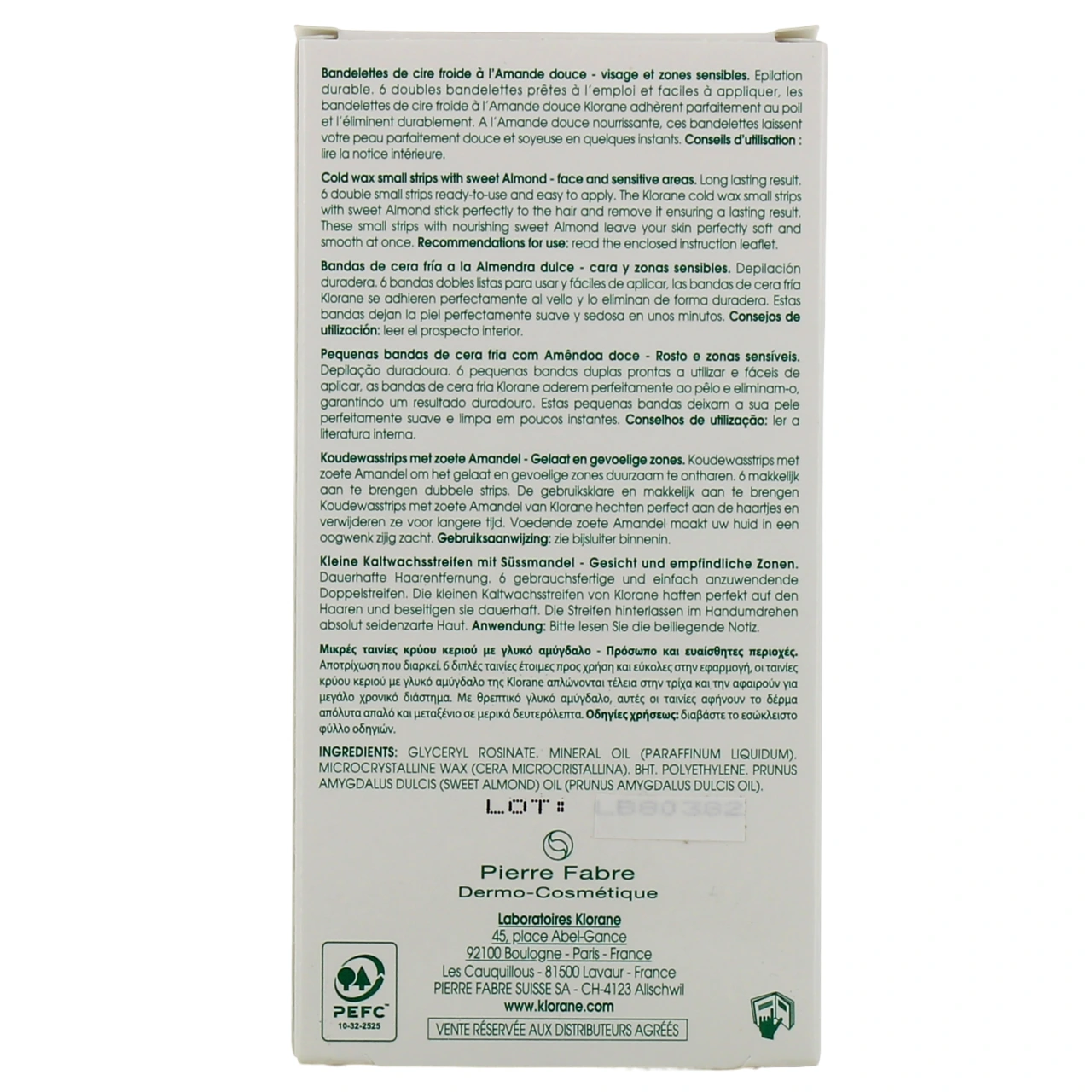 Klorane Bandelettes de Cire Froide Visage et Zones sensibles - Vue 3