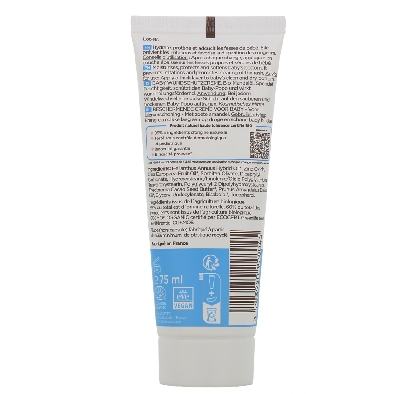 Cattier Bébé Crème Change 3 en 1 Bio - Vue 3