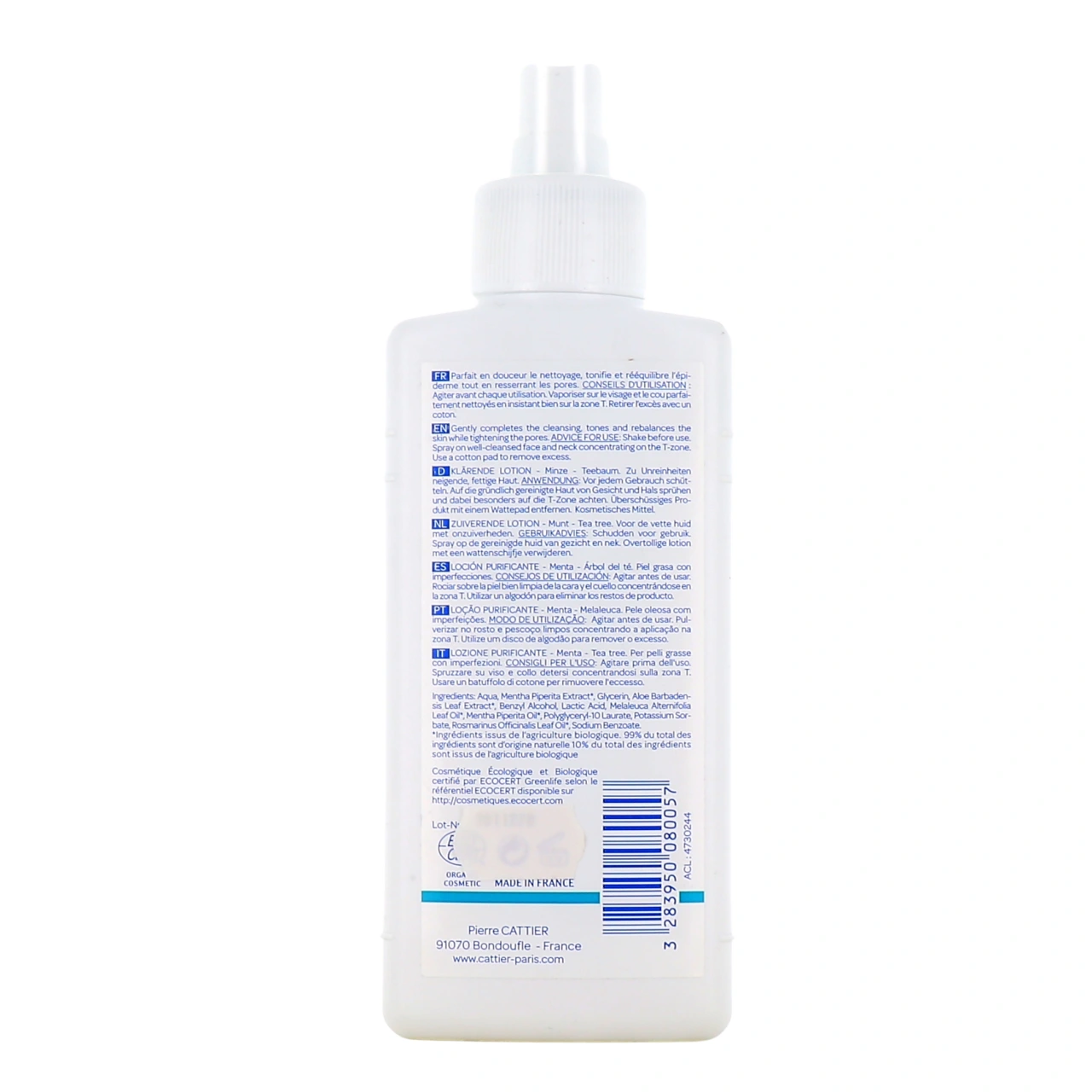 Cattier Lotion Purifiante Bio - Vue 3