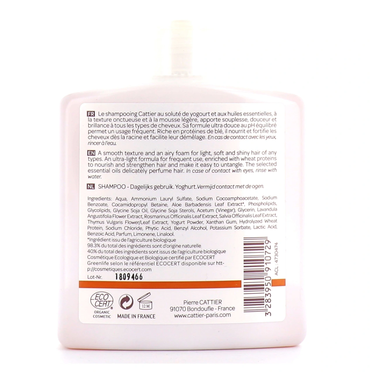 Cattier Shampooing Bio - Vue 24