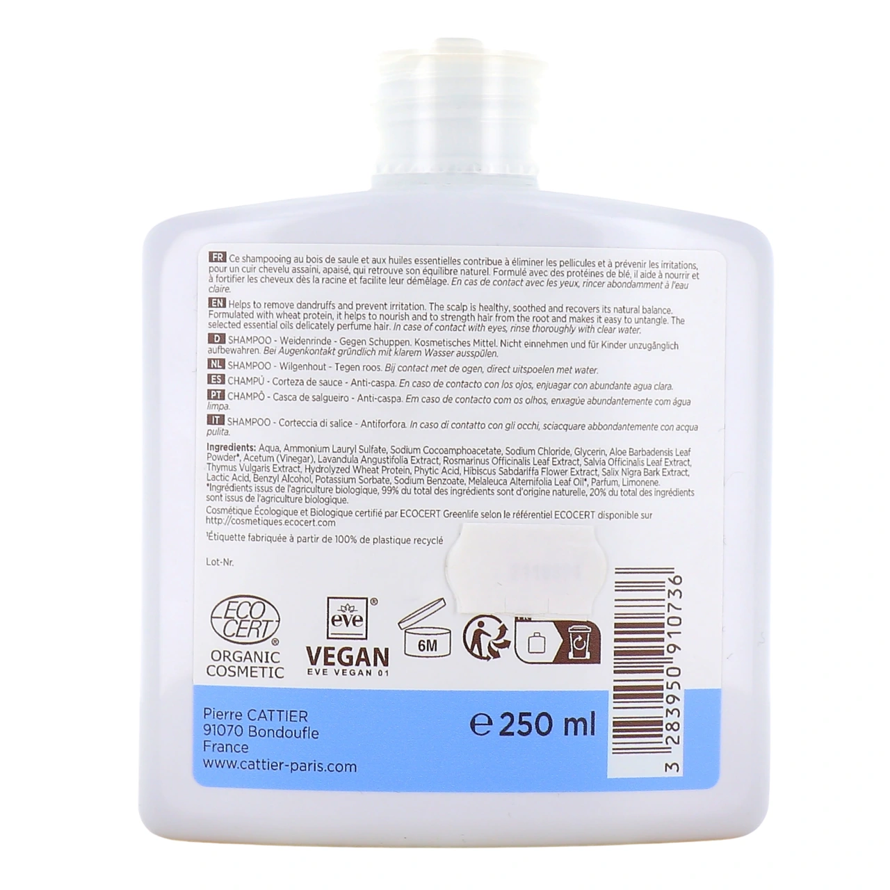 Cattier Shampooing Bio - Vue 6