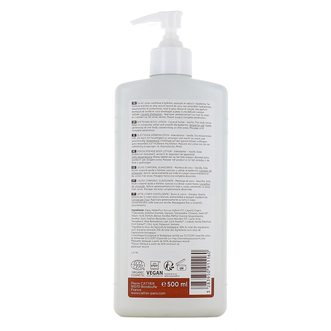 Cattier Lait Corps Adoucissant Bio - Vue 3