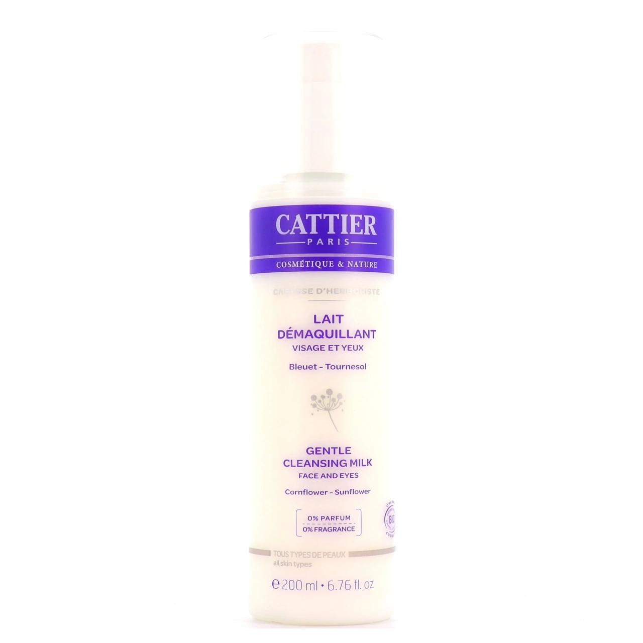 Cattier Lait Démaquillant Bio Visage et Yeux - Cattier