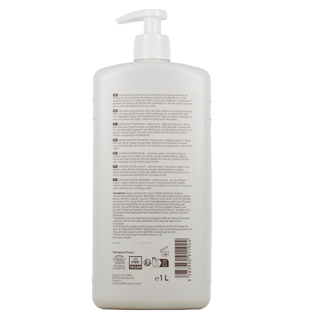 Cattier Shampooing Bio Extra-Doux Lait d'Avoine - Vue 3