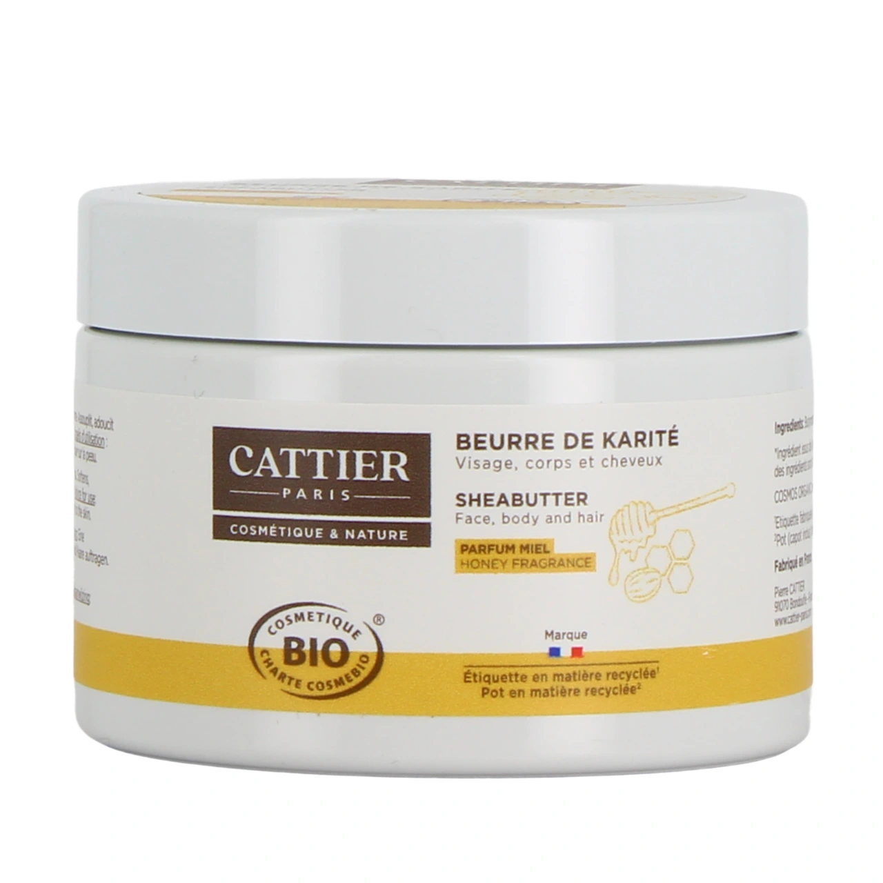 Cattier Beurre de Karité Bio Parfum Miel - Vue 2