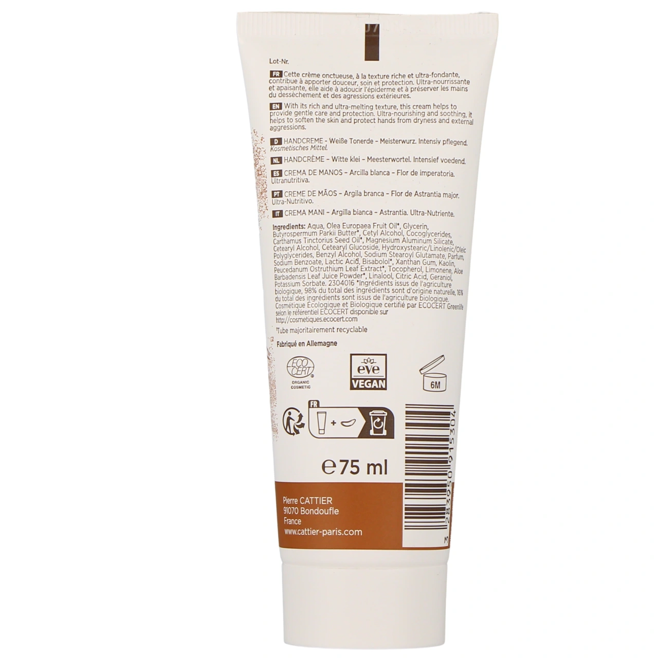 Cattier Crème Mains Argile Blanche Bio - Vue 12