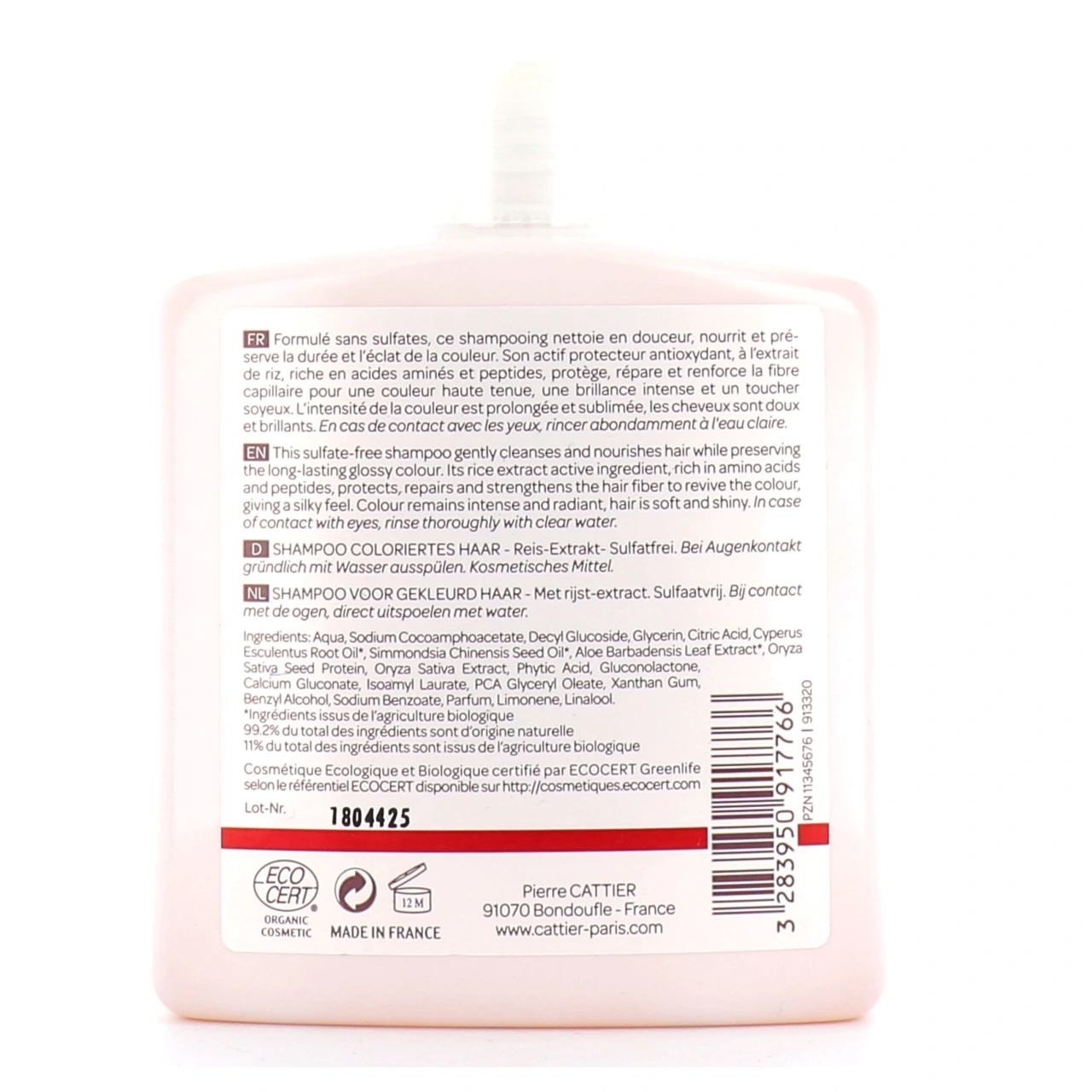 Cattier Shampooing Couleur Bio Sans Sulfate - Vue 2