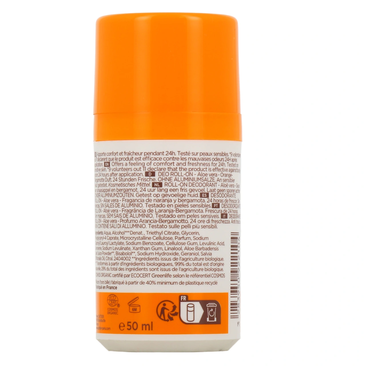Cattier Déodorant Roll-On 24h Bio - Vue 3