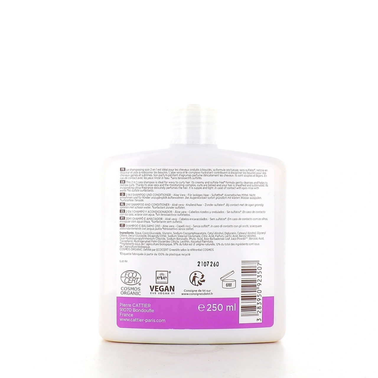 Cattier Shampooing Soin 2 en 1 Bio Cheveux Bouclés - Vue 2