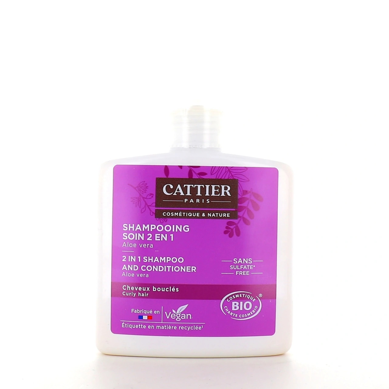 Cattier Shampooing Soin 2 en 1 Bio Cheveux Bouclés - Cattier