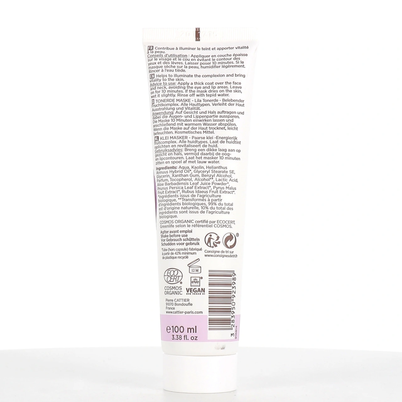 Cattier Masque Argile Violette Bio - Vue 5