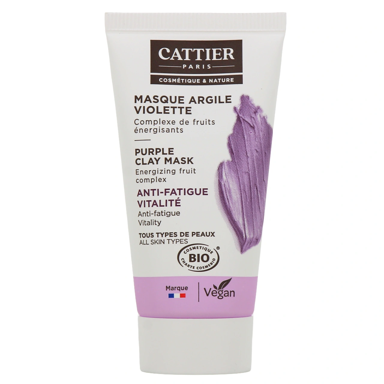 Cattier Masque Argile Violette Bio - Vue 2