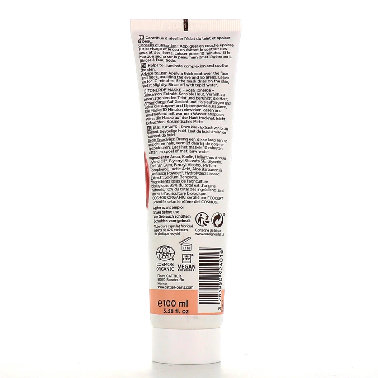 Cattier Masque Argile Rose Bio - Vue 4